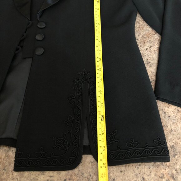 Black Blazer/Skirt Set Women's Size 14 Studio 1 - Picture 10 of 16